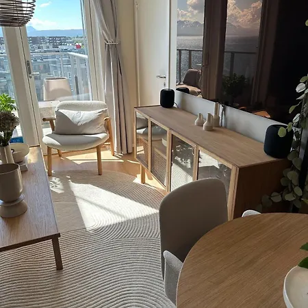 아파트 Downtown Design Sea View Aurora 트롬쇠