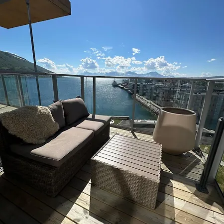 아파트 Downtown Design Sea View Aurora 트롬쇠